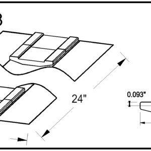 1B93 64 38 Non Metallic Weld Backing