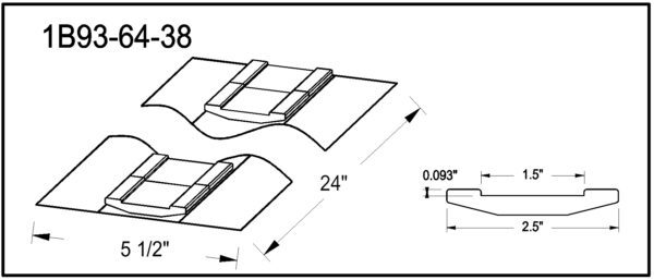 1B93 64 38 Non Metallic Weld Backing