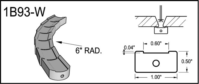 1B93 W Non Metallic Weld Backing