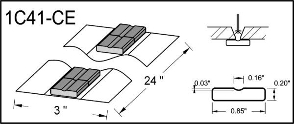 1C41 CE Non Metallic Weld Backing