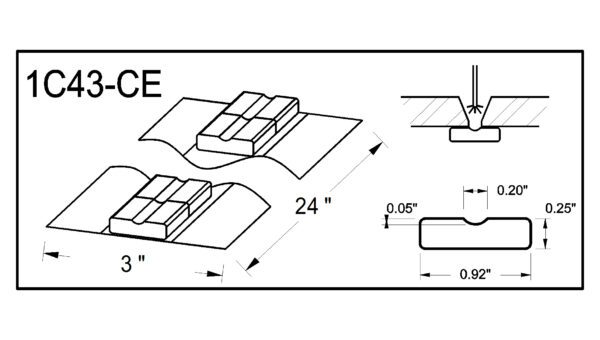 1C43 CE Non Metallic Weld Backing
