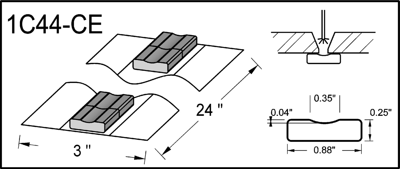 1C44 CE Non Metallic Weld Backing