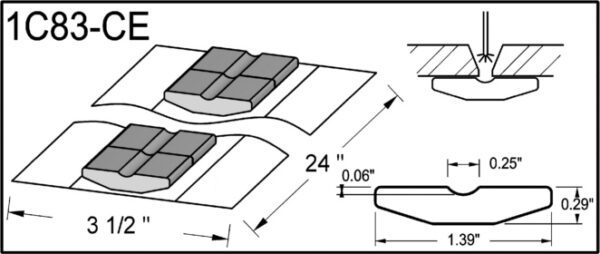 1C83 CE Non Metallic Weld Backing