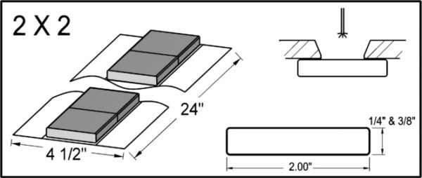 two by two Non Metallic Weld Backing