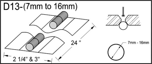 D13 7 TO 16 mm Non Metallic Weld Backing